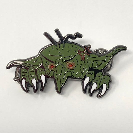 Goblin enamel pin, 2 inch wide
