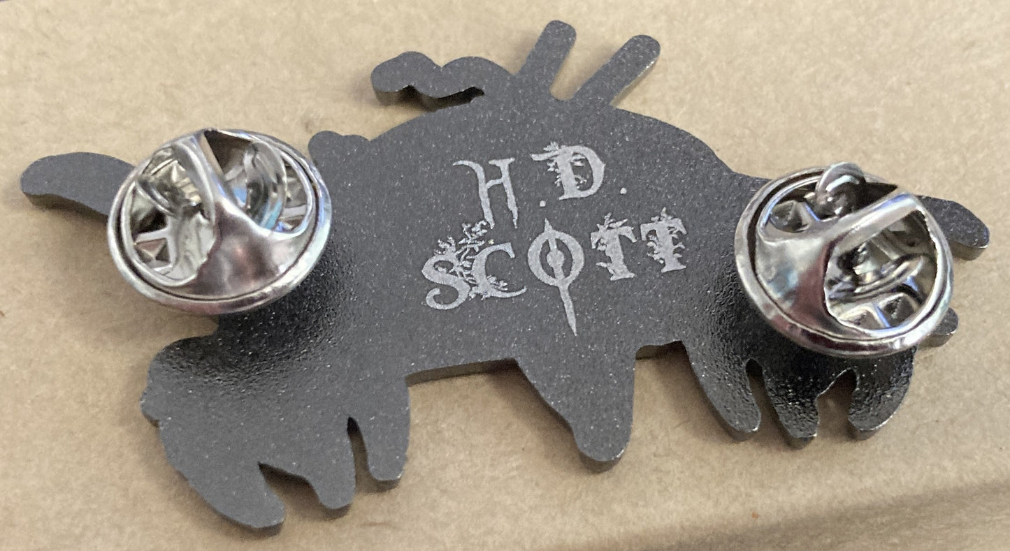 Goblin hard enamel pin 2 inch